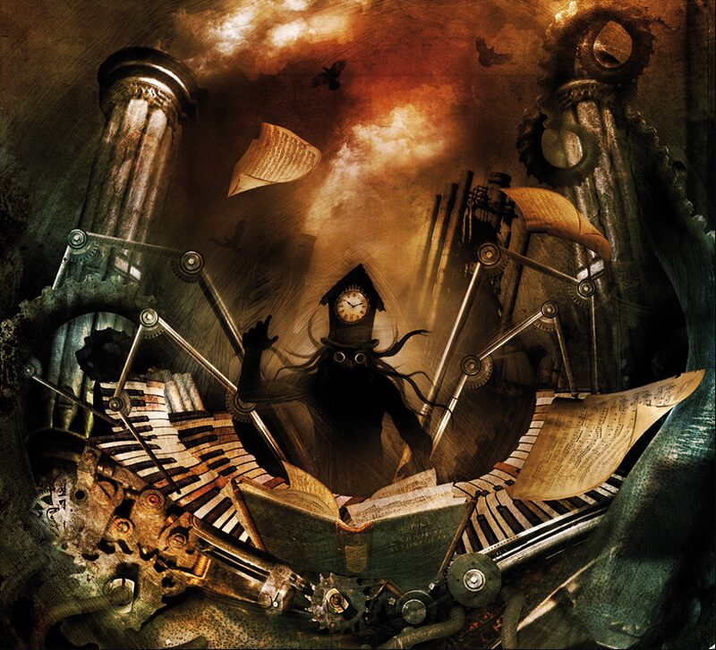 Punk in Art: Steampunk, Dieselpunk, Cyberpunk. Aurélien Police, Cover artwork for Spiky's album Carnival Symposium, 2011. All rights reserved to the artist.