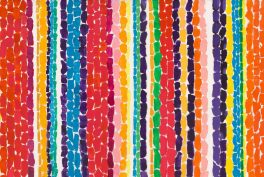 Alma Thomas, Tiptoe Through the Tulips, 1969, acrylic on canvas, National Gallery of Art, Washington DC, USA. Detail.