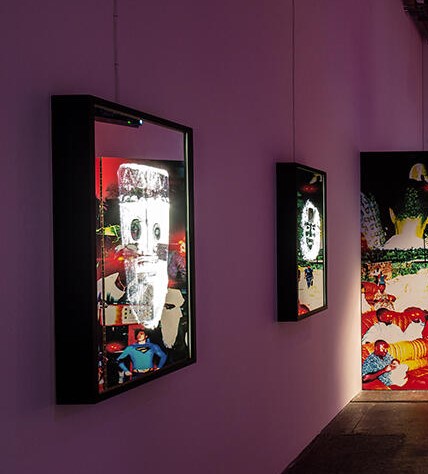 Christelle Oyiri: Christelle Oyiri, Vindicta, 2022, “Gentle Battle” installation view, Tramway, Glasgow, Scotland. Courtesy of the artist. Photograph by Keith Hunter.

