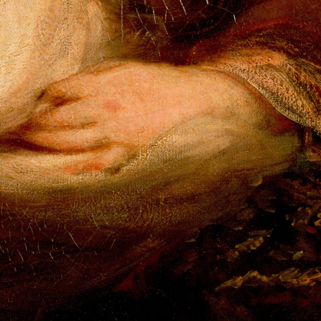 Cupid Untying the Zone of Venus: Sir Joshua Reynolds, Cupid Untying the Zone of Venus, 1788, Hermitage Museum, Saint Petersburg, Russia. Detail.

