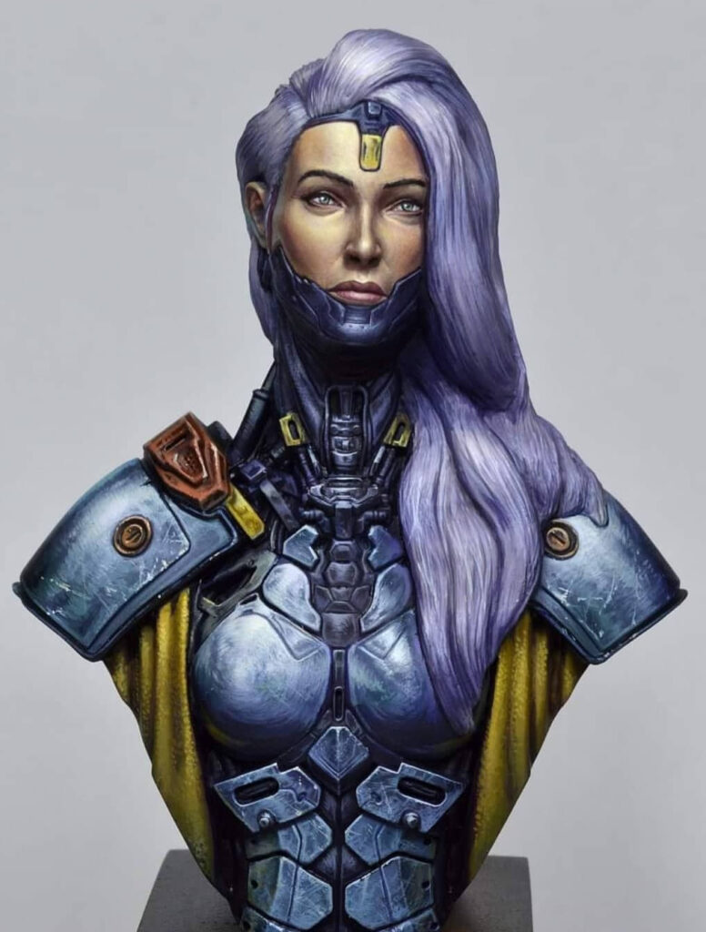 Skylar, Sculpture by Kensho Miniatures. This copy is painted by Marc Masclans. 
