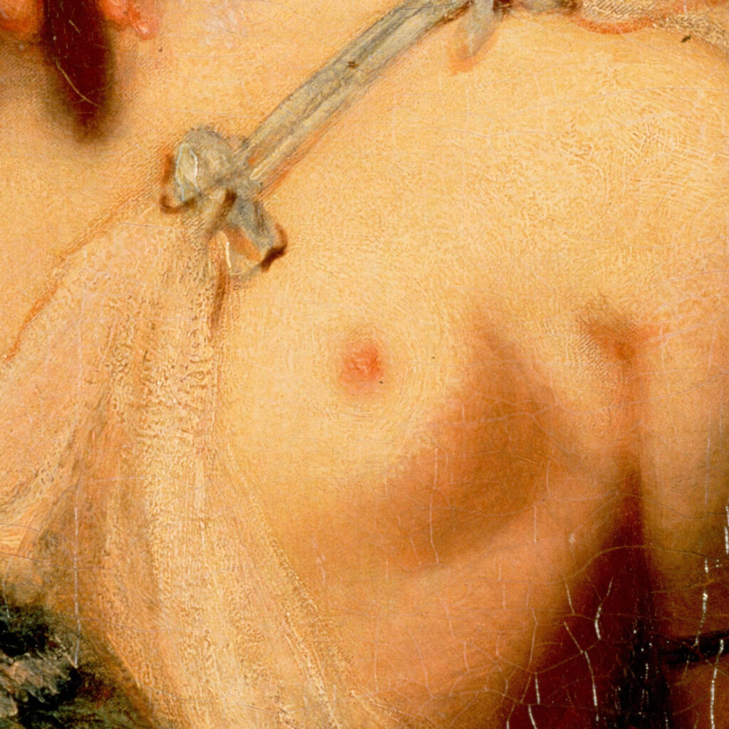 Cupid Untying the Zone of Venus: Sir Joshua Reynolds, Cupid Untying the Zone of Venus, 1788, Hermitage Museum, Saint Petersburg, Russia. Detail.
