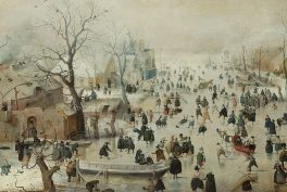 Ice Skaters in Painting