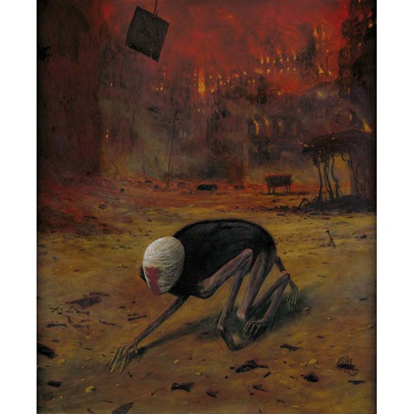 Zdzislaw Beksinski, Untitled, ©Gallery of Zdzisław Beksiński, The Historical Museum, Sanok, Poland.