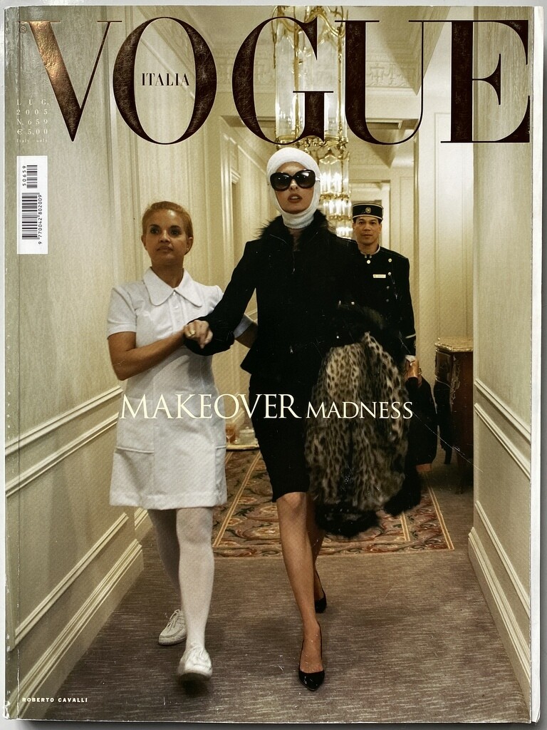 fashion photographers: Steve Meisel, Makeover Madness series with Linda Evangelista, Vogue Italia, 2005. Idea Books.