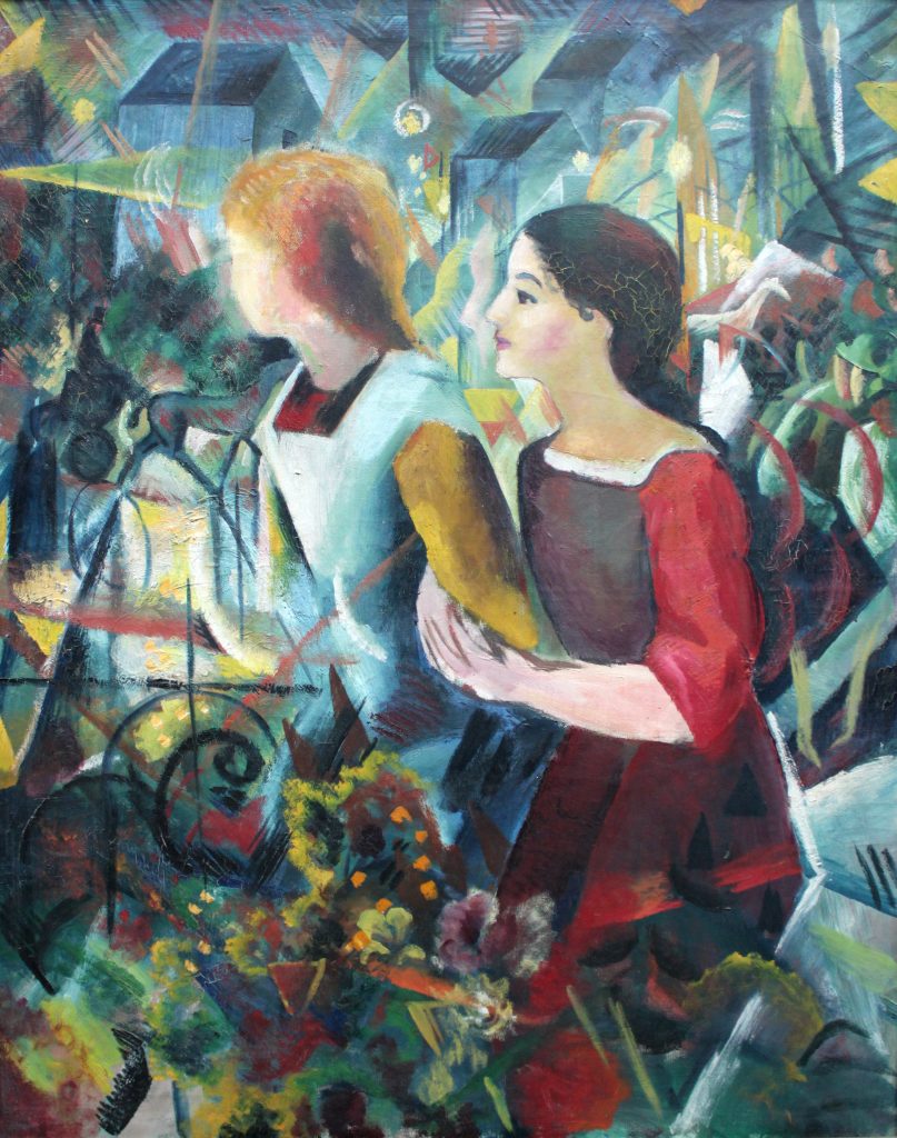  August Macke, Two Girls, 1913, Städel Museum, Frankfurt, Germany.