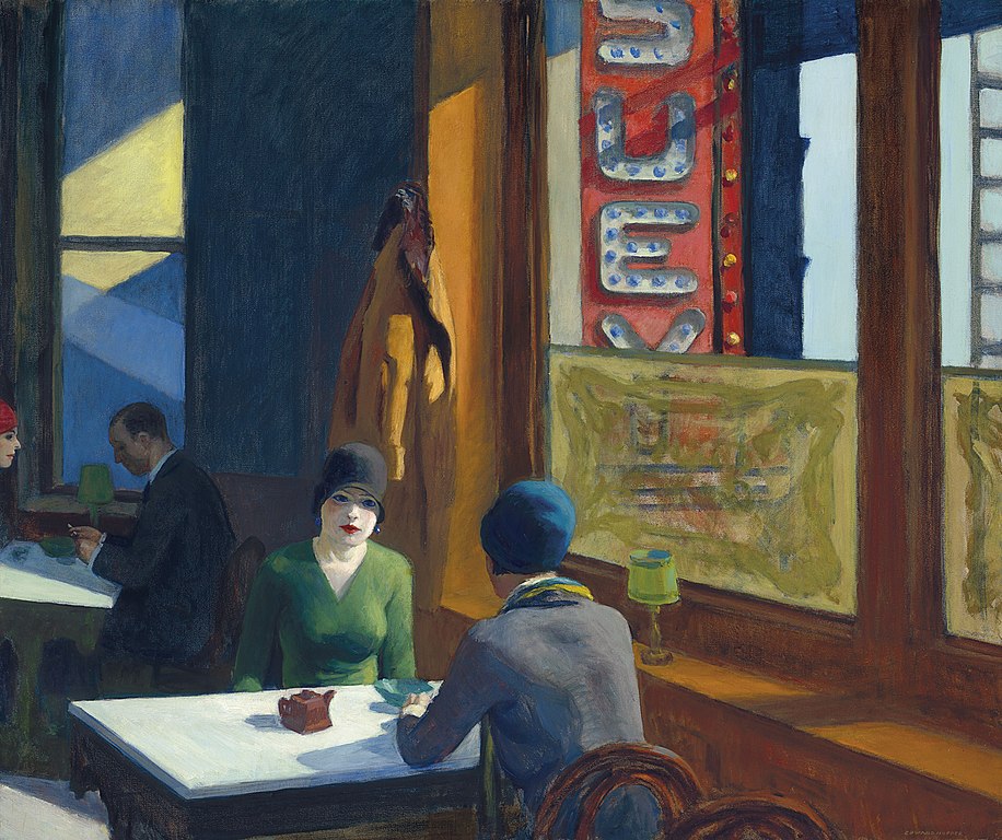 Roaring Twenties: Chop Suey, Edward Hopper, 1929, The Roaring Twenties