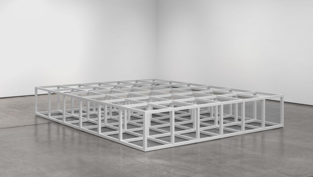 conceptual art: Sol LeWitt, Modular Floor Structure, 1966-1968, Paula Cooper Gallery, New York City, NY, USA.
