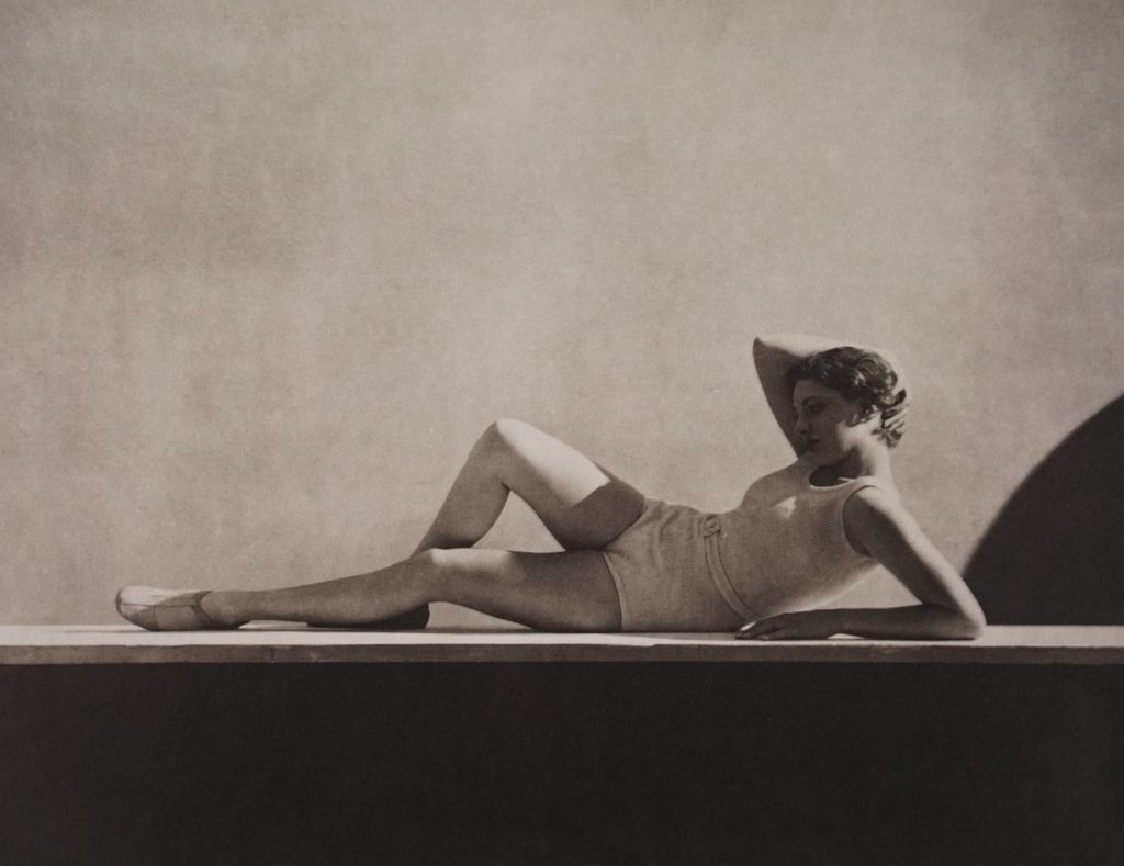 fashion photographers: George Hoyningen-Huene, Agnetta Fischer, Swimwear by Schiaparelli, 1930. Peter Fetterman Gallery.