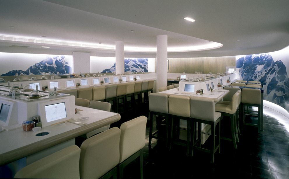 Five Key Women in Contemporary Interior Design: Andrée Putman, Lo Sushi, 1998, Paris