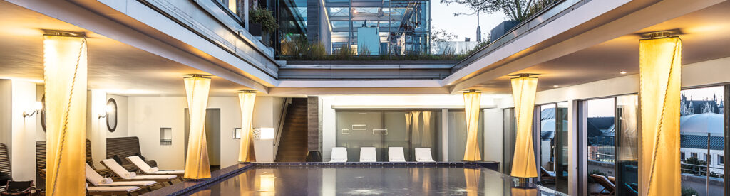 Five Key Women in Contemporary Interior Design: Andrée Putman, spa in Bayerischer Hof, Munich, phot. Benjamin A. Monn