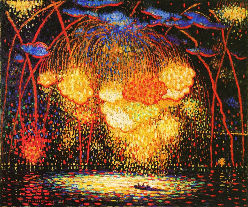 New Year Traditions: Edward Middleton Manigault, The Rocket, 1909. Wikimedia Commons (public domain).
