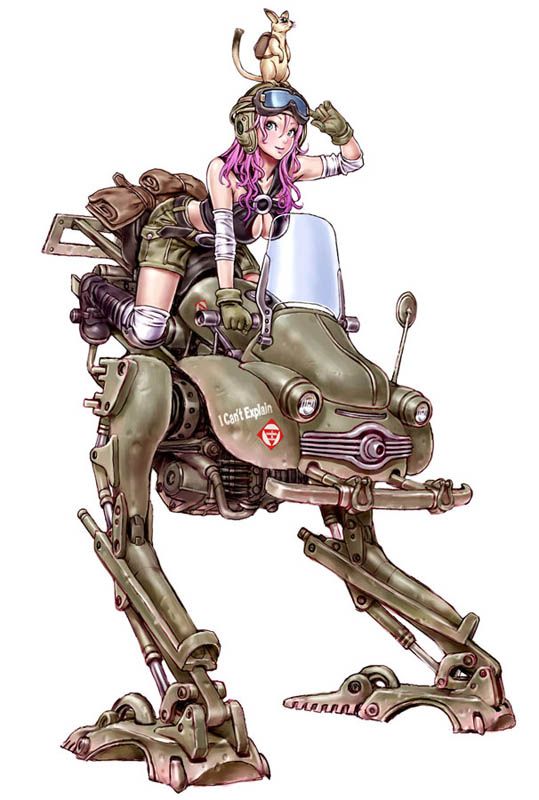 Punk in Art: Steampunk, Dieselpunk, Cyberpunk. Shunya Yamashita, I Can't Explain, illustration