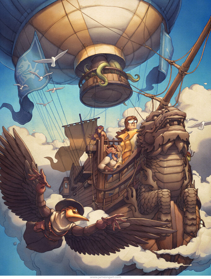 Punk in Art: Steampunk, Dieselpunk, Cyberpunk. James Ng, Brass Revolution.