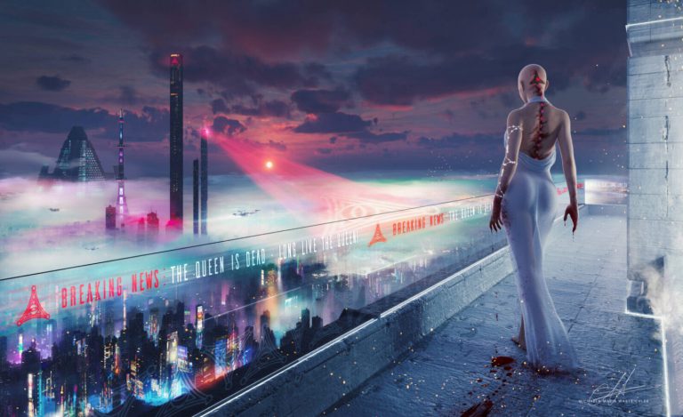 punk in art: Michaela Maria Watbichler, Welcome Your New Queen, 2019. PHOENIX DIGITAL ARTS.
