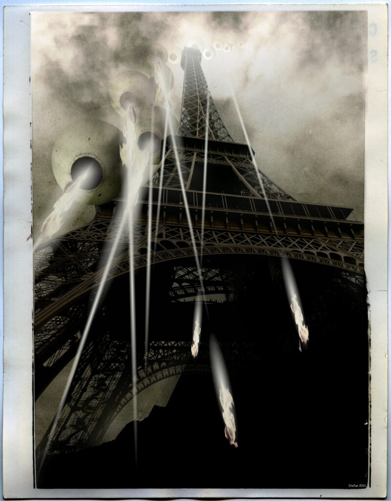 Punk in Art: Steampunk, Dieselpunk, Cyberpunk. Stefan Prohaczka, Dark Day for the City of Lights