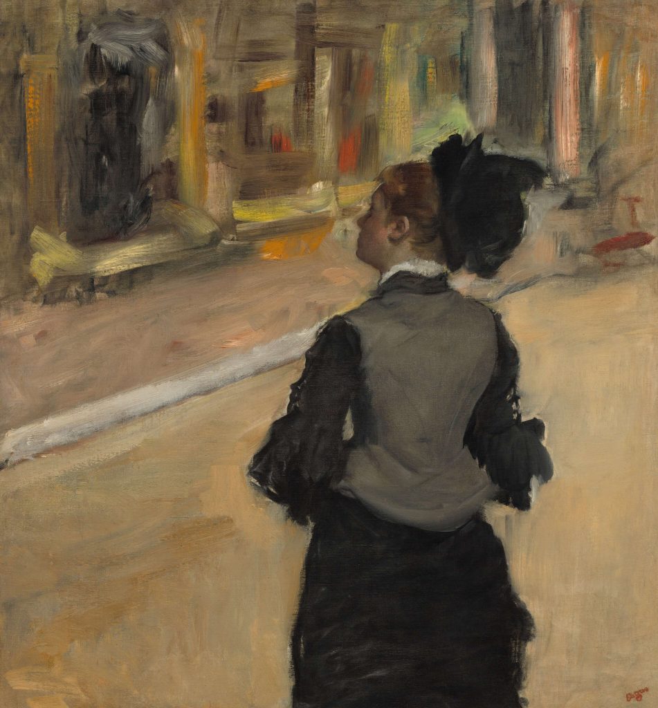 New Year's resolutions: Edgar Degas, Woman Viewed from Behind (Visit to a Museum),