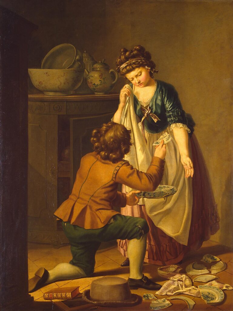 New Year Traditions: Per Hilleström the Elder, Broken Dishes, 1781, The Hermitage, St. Petersburg, Russia.
