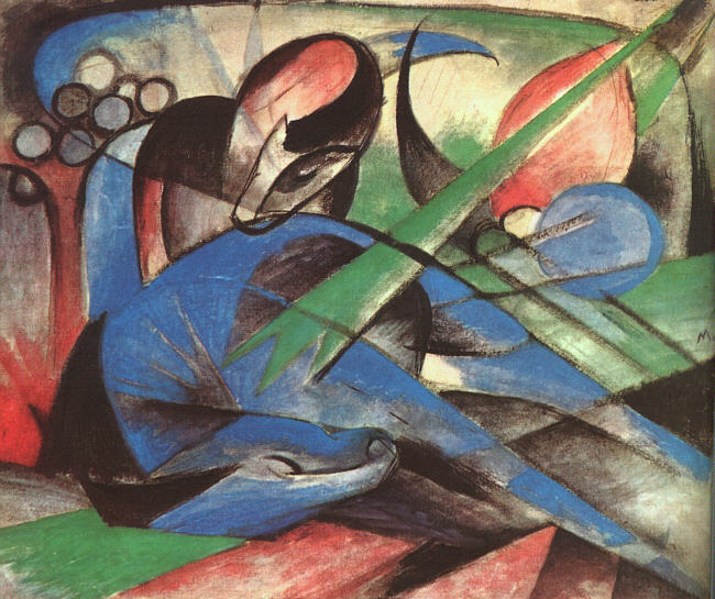 Franz Marc Horses Franz Marc, Dreaming Horse, 1913, Solomon R. Guggenheim Museum, New York, NY, USA.
