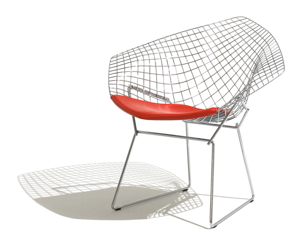 Five Key Women in Contemporary Interior Design: Harry Bertoia, Diamond Chair for Knoll, 1952