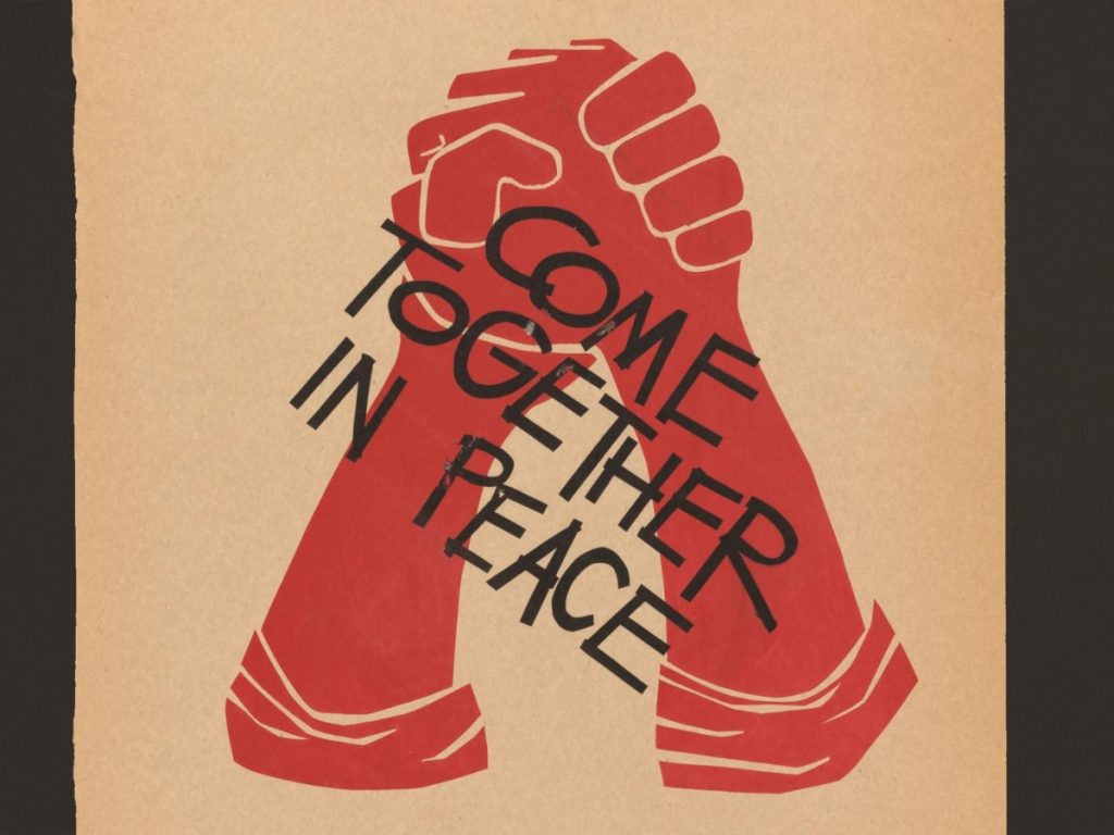 Protest T-Shirt. Come Together in Peace,