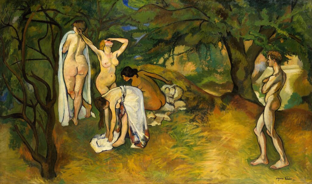Suzanne Valadon Paintings: Suzanne Valadon, Joy of Life, 1911, Metropolitan Museum of Art, New York City, NY, USA.
