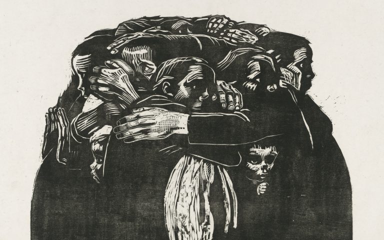 Käthe Kollwitz: Käthe Kollwitz, Mothers, 1921-1923, Museum of Modern Art, New York, NY, USA. Detail.
