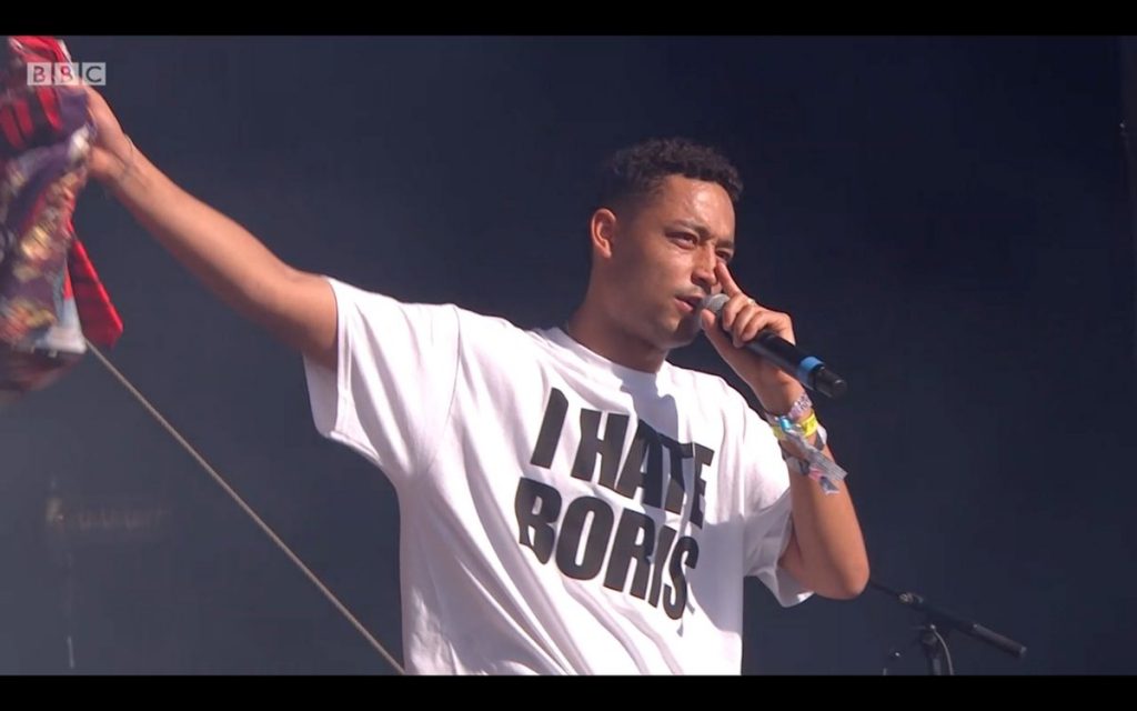 Protest T-Shirts. Loyle Carner, Glastonbury Festival