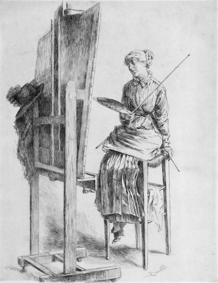 Marie Bracquemond, Self-portrait, undated, private collection.