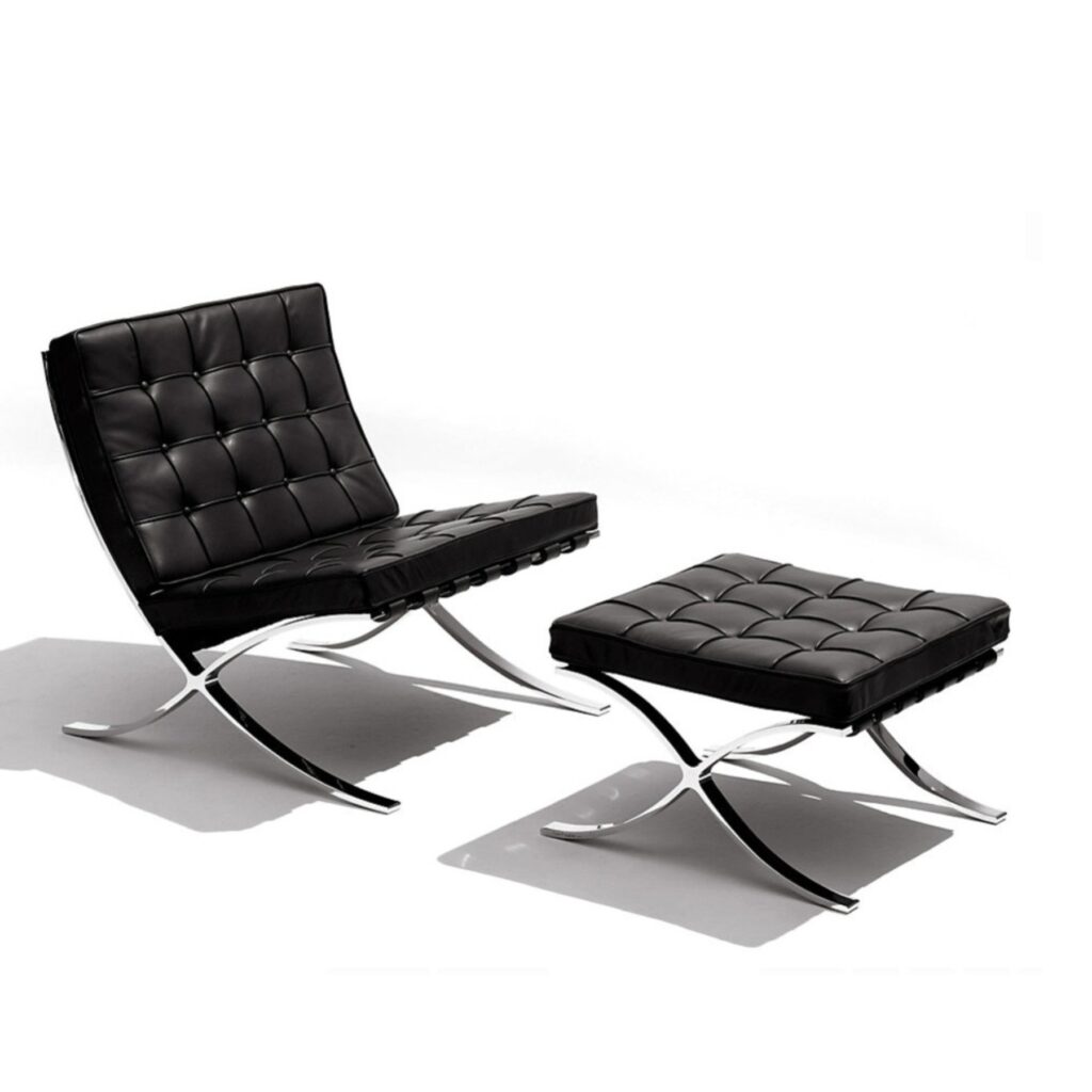 Five Key Women in Contemporary Interior Design: Mies van der Rohe, Barcelona chair, 1929