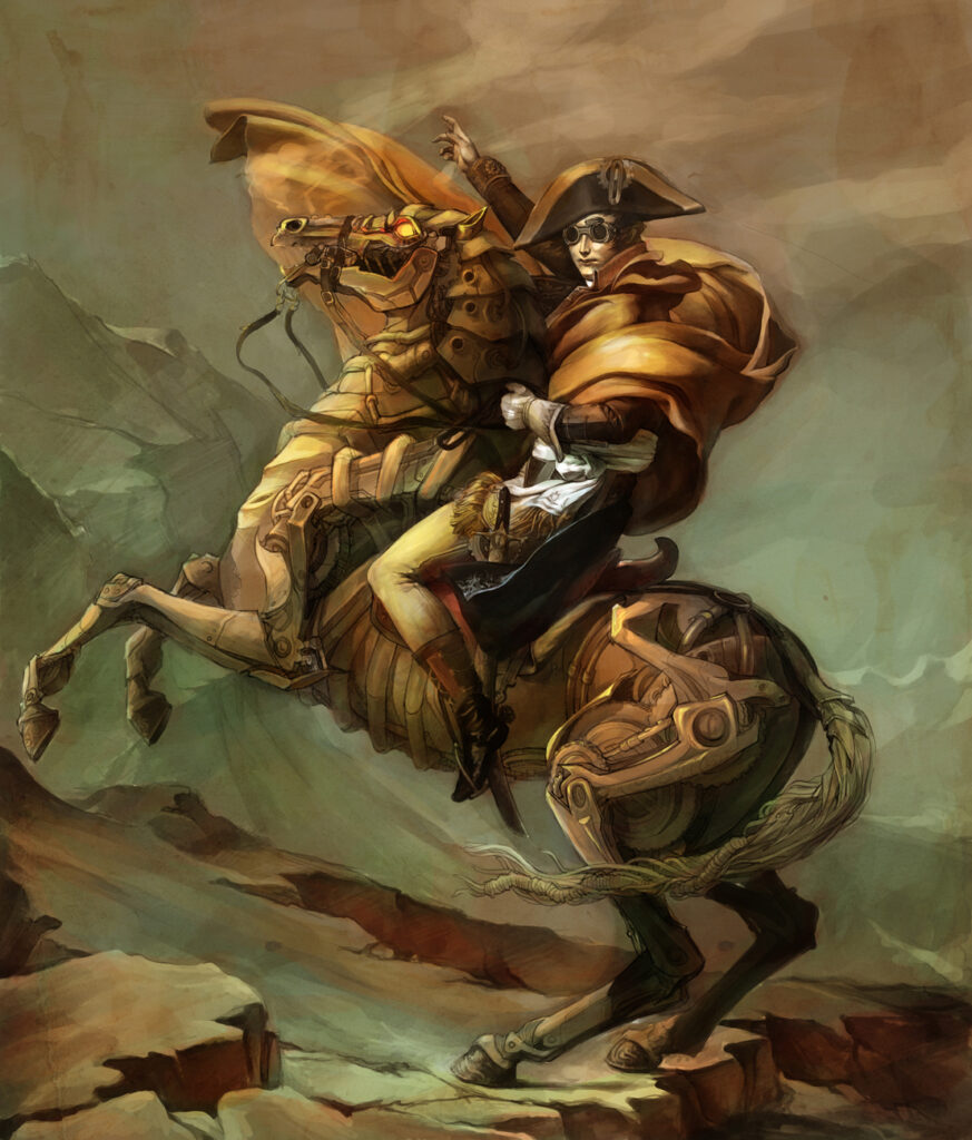 Punk in Art: Steampunk, Dieselpunk, Cyberpunk. Jennifer Mei, Steampunk Bonaparte