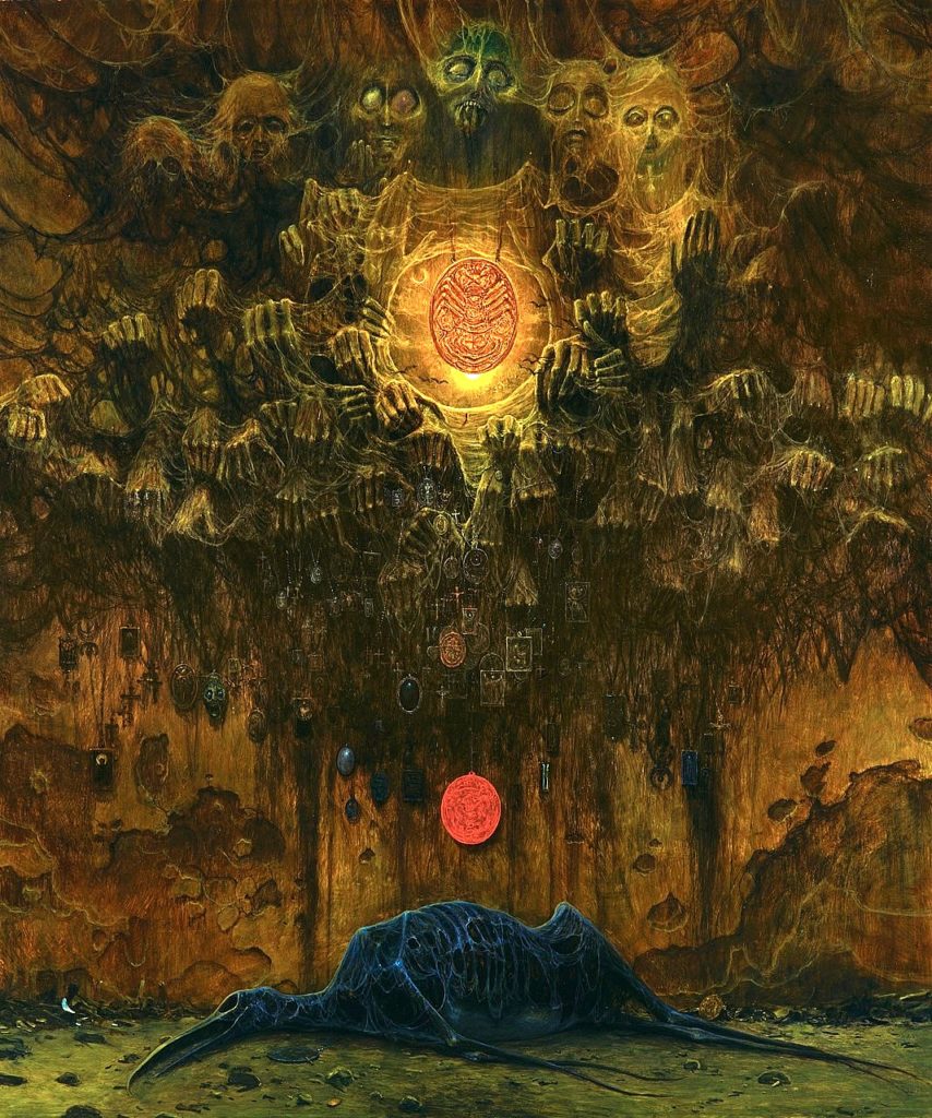 Zdzislaw Beksinski, Untitled, ©Gallery of Zdzisław Beksiński, The Historical Museum, Sanok., Poland.