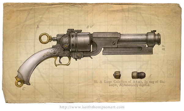 Keith Thompson, Firestorm Pistol, concept art. 