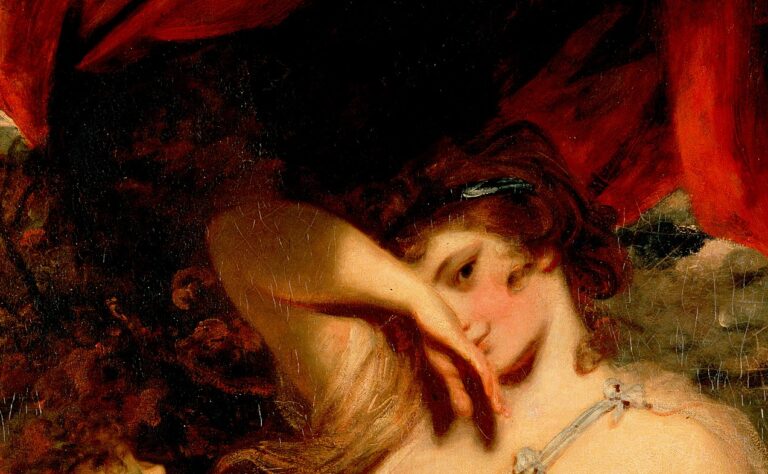 Cupid Untying the Zone of Venus: Sir Joshua Reynolds, Cupid Untying the Zone of Venus, 1788, Hermitage Museum, Saint Petersburg, Russia. Detail.
