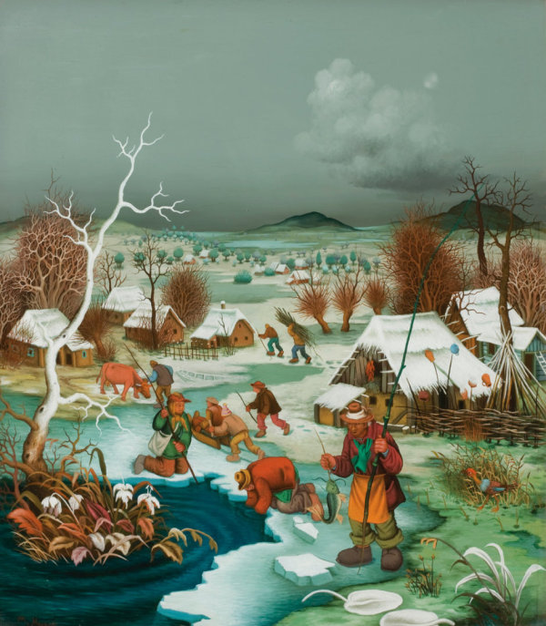 Mijo Kovačić, Winter on ice, 1987