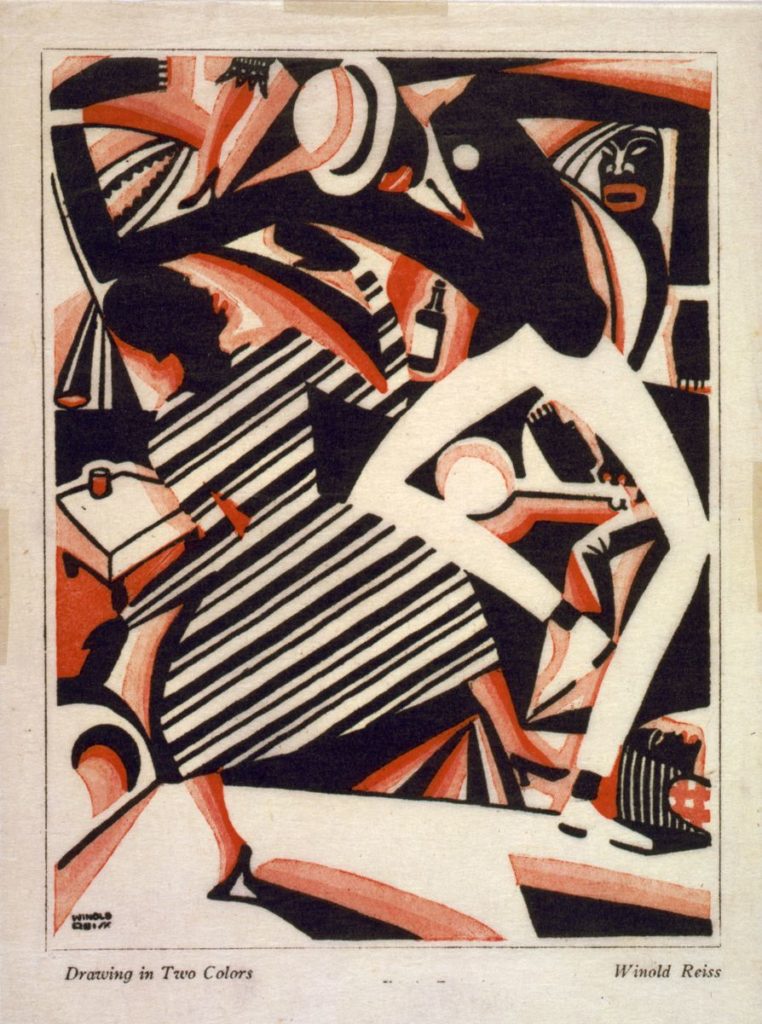 Roaring Twenties: Winold Reiss, Interpretation of Harlem Jazz I, 1915-1920, collection of the Art Fund, Inc., Birmingham Museum of Art, Birmingham, AL, USA.