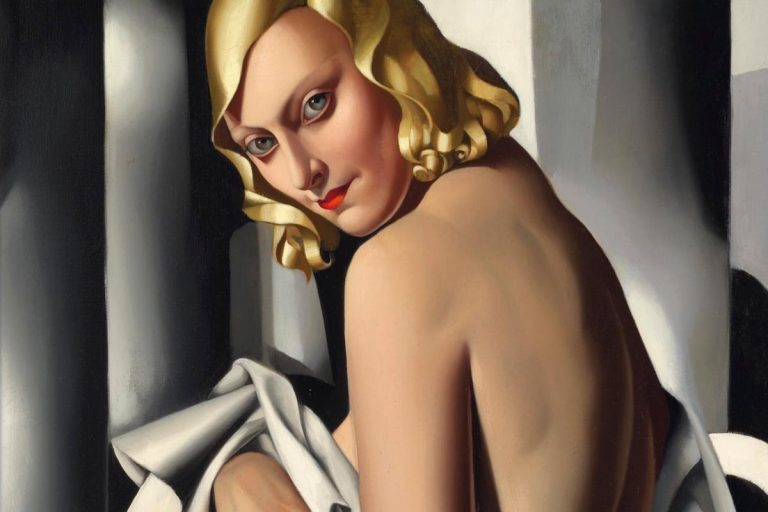 tamara de lempicka 1920s: Tamara de Lempicka, Portrait de Marjorie Ferry, 1932, private collection. Christie’s. Detail. © Tamara de Lempicka Estate LLC.
